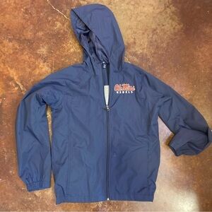 Youth Ole Miss Windbreaker with Hood